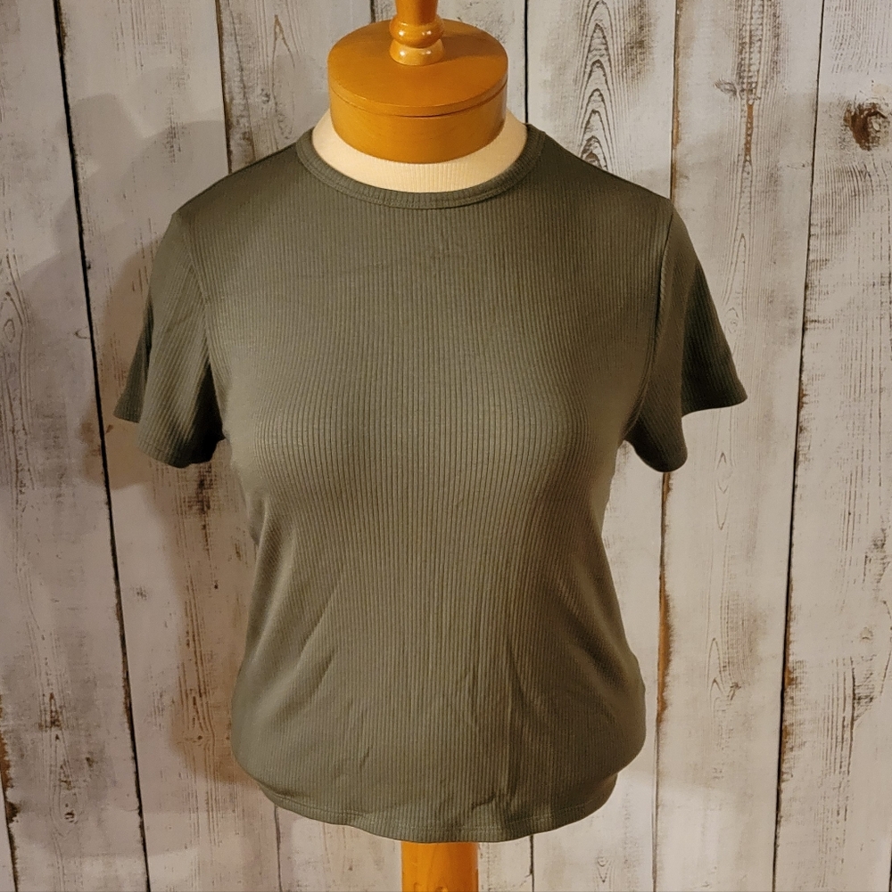 Madewell Women's Ribbed Tee (XL)